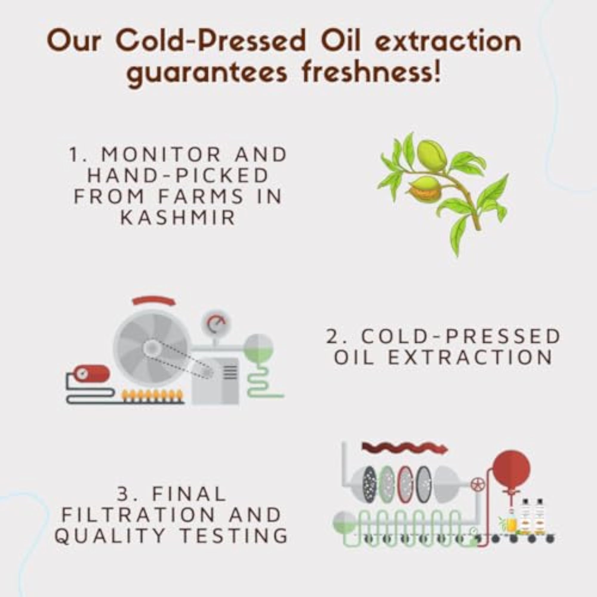 Almond Oil, Cold-Pressed & Natural for Hair Care, 100ml